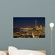 san francisco financial district at night (with ch Wall Mural