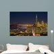san francisco financial district at night (with ch Wall Mural