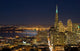 san francisco financial district at night (with ch Wall Mural