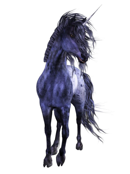 Blue Unicorn Wall Decal