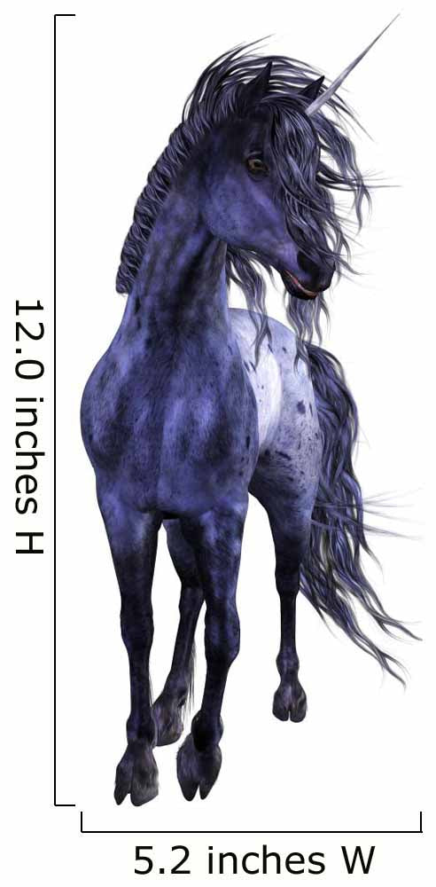Blue Unicorn Wall Decal