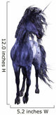 Blue Unicorn Wall Decal