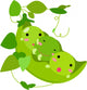 Pods of Peas Friends Wall Decal