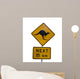 Kangaroo Road Sign Wall Decal
