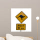 Kangaroo Road Sign Wall Decal