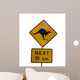 Kangaroo Road Sign Wall Decal