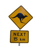 Kangaroo Road Sign Wall Decal