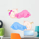 Sleeping Babies Wall Decal