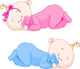 Sleeping Babies Wall Decal