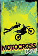 Motocross Grunge Background-easy Change Colors Wall Mural