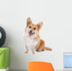Welsh Corgi Pembroke Dog Sticking Out Tongue Wall Decal
