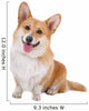 Welsh Corgi Pembroke Dog Sticking Out Tongue Wall Decal