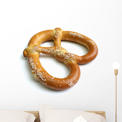 Pretzel shown on a wall