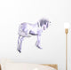 Silver Unicorn Wall Decal