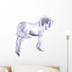 Silver Unicorn Wall Decal