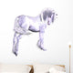 Silver Unicorn Wall Decal