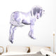 Silver Unicorn Wall Decal