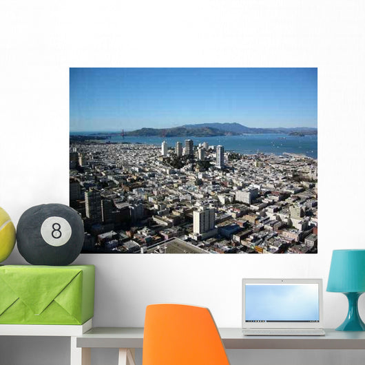 Vue Aerienne San Francisco Wall Decal