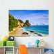 Tropical beach Source D'Argent at island La Digue, Seychelles Wall Mural