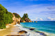 Tropical beach Source D'Argent at island La Digue, Seychelles Wall Mural
