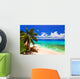 Tropical Beach at Island La Digue Seychelles Wall Mural