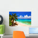 Tropical Beach at Island La Digue Seychelles Wall Mural