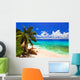 Tropical Beach at Island La Digue Seychelles Wall Mural