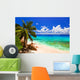 Tropical Beach at Island La Digue Seychelles Wall Mural