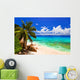 Tropical Beach at Island La Digue Seychelles Wall Mural