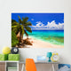 Tropical Beach at Island La Digue Seychelles Wall Mural