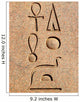 Ancient Egyptian Hieroglyphics - Portrait Wall Mural