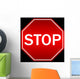 Vector illustration of stop sign Wall Mural