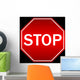 Vector illustration of stop sign Wall Mural