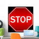 Vector illustration of stop sign Wall Mural