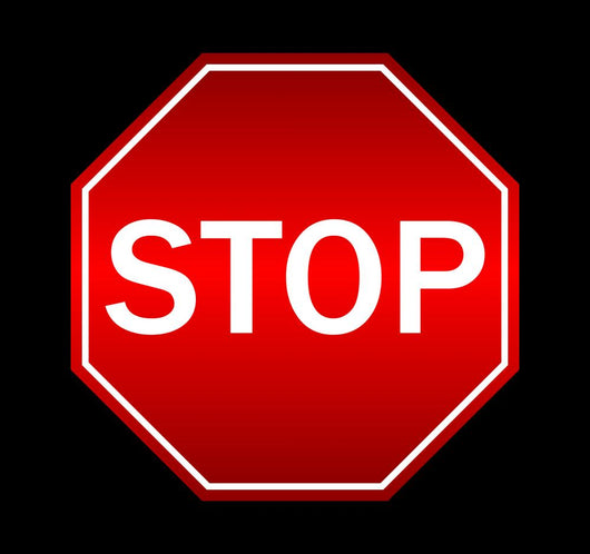Vector illustration of stop sign Wall Mural