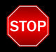 Vector illustration of stop sign Wall Mural