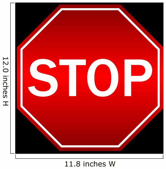 Vector illustration of stop sign Wall Mural