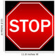 Vector illustration of stop sign Wall Mural