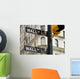 Wall street signs in New York city Wall Mural