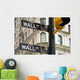 Wall street signs in New York city Wall Mural