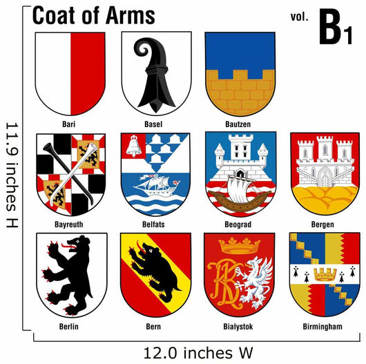 coat of arms ( b1 ) Wall Decal