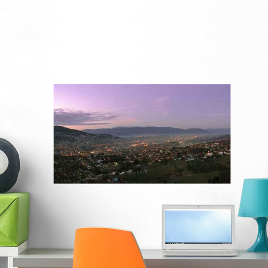 Dawn Sarajevo with Violet Wall Decal