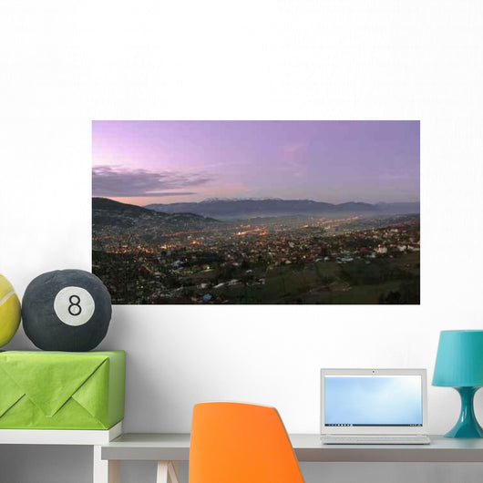 Dawn Sarajevo with Violet Wall Decal