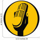 vintage microphone icon Wall Decal