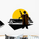 gangsters car Wall Decal