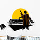gangsters car Wall Decal