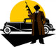 gangsters car Wall Decal