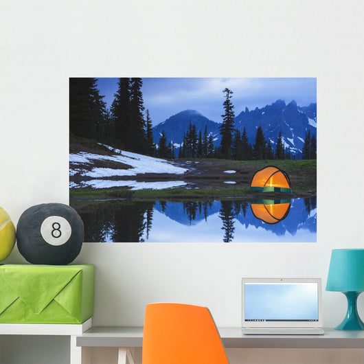 Camping tent Wall Mural