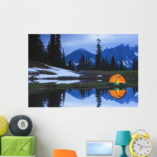 Camping tent Wall Mural