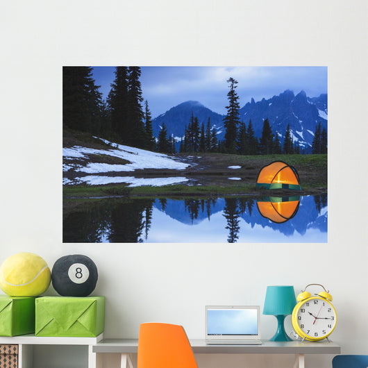 Camping tent Wall Mural